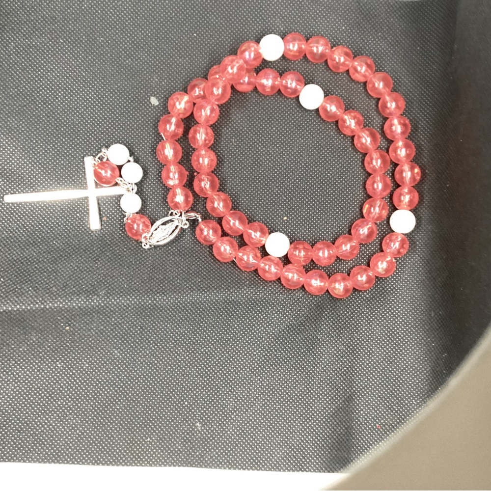 Hot pink rosary